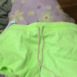 Neon green shorts brand new Never worn